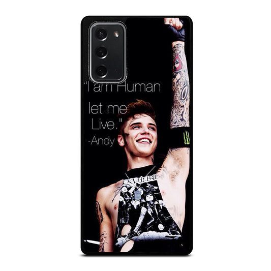 ANDY BIERSACK BLACK VEIL BRIDES QUOTE Samsung Galaxy Note 20 Case Cover