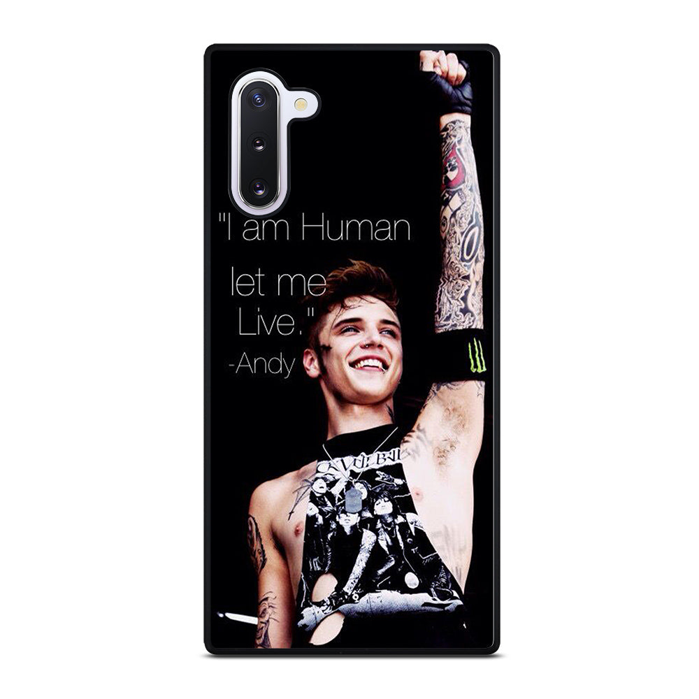 ANDY BIERSACK BLACK VEIL BRIDES QUOTE Samsung Galaxy Note 10 Case Cover