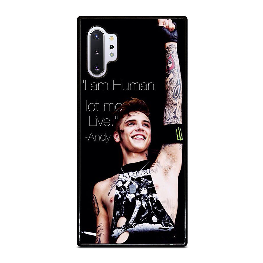 ANDY BIERSACK BLACK VEIL BRIDES QUOTE Samsung Galaxy Note 10 Plus Case Cover