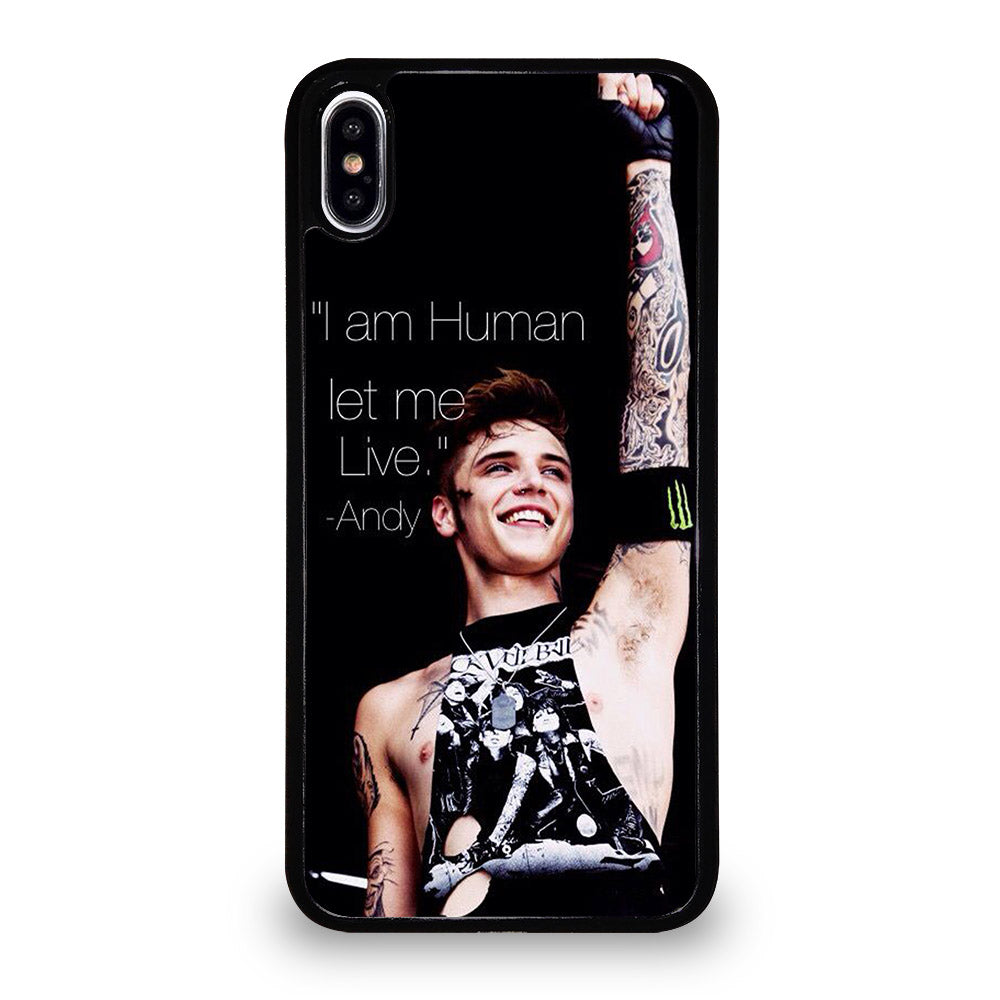 ANDY BIERSACK BLACK VEIL BRIDES QUOTE iPhone XS Max Case Cover