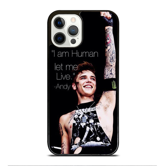 ANDY BIERSACK BLACK VEIL BRIDES QUOTE iPhone 12 Pro Case Cover