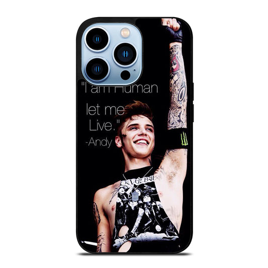 ANDY BIERSACK BLACK VEIL BRIDES QUOTE iPhone 13 Pro Max Case Cover