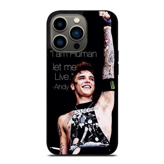 ANDY BIERSACK BLACK VEIL BRIDES QUOTE iPhone 13 Pro Case Cover