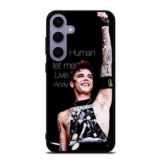 ANDY BIERSACK BLACK VEIL BRIDES QUOTE Samsung Galaxy S24 Plus Case Cover
