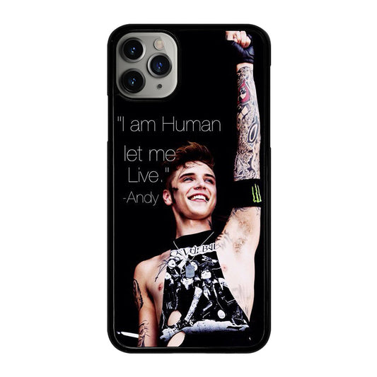 ANDY BIERSACK BLACK VEIL BRIDES QUOTE iPhone 11 Pro Max Case Cover