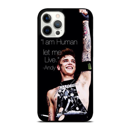 ANDY BIERSACK BLACK VEIL BRIDES QUOTE iPhone 12 Pro Max Case Cover
