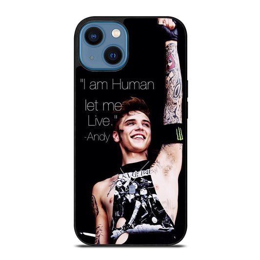 ANDY BIERSACK BLACK VEIL BRIDES QUOTE iPhone 14 Case Cover