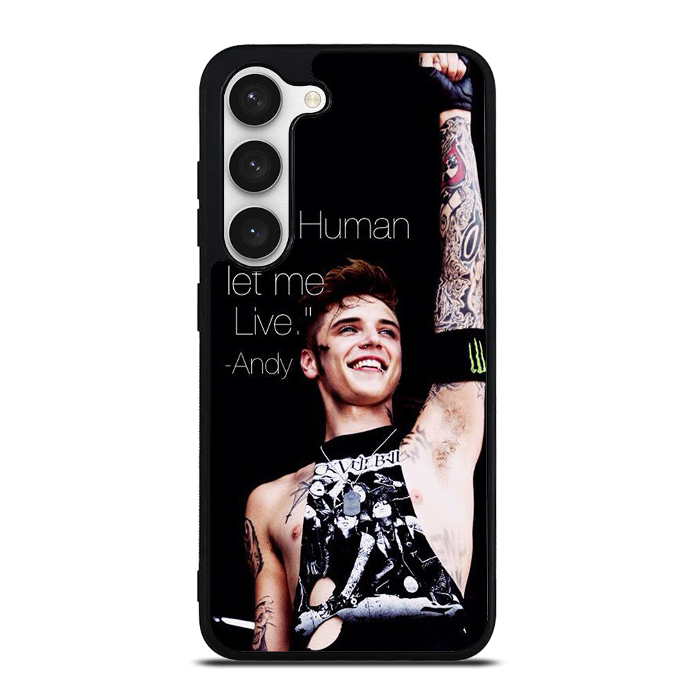 ANDY BIERSACK BLACK VEIL BRIDES QUOTE Samsung Galaxy S23 Case Cover