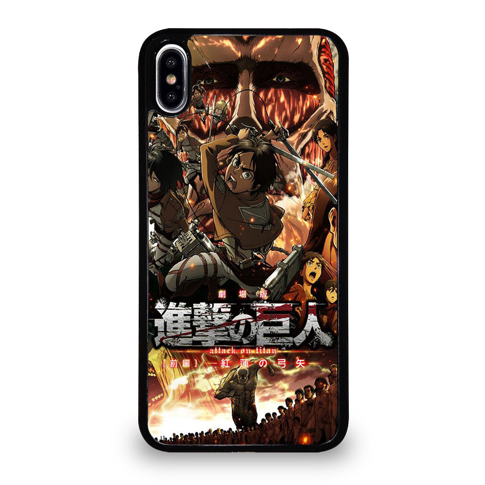 ANIME ATTACK ON TITAN CHARACTER iPhone XS Max Case Cover