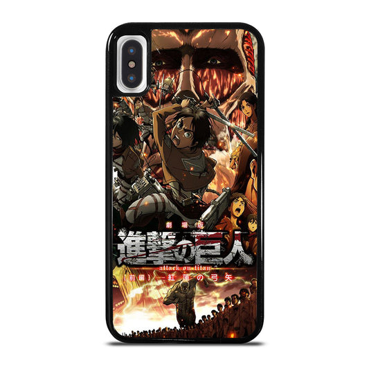 ANIME ATTACK ON TITAN CHARACTER iPhone X / XS Case Cover