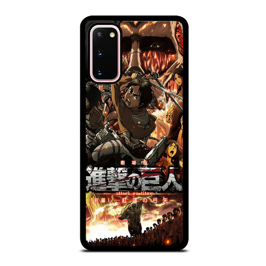 ANIME ATTACK ON TITAN CHARACTER Samsung Galaxy S20 Case Cover