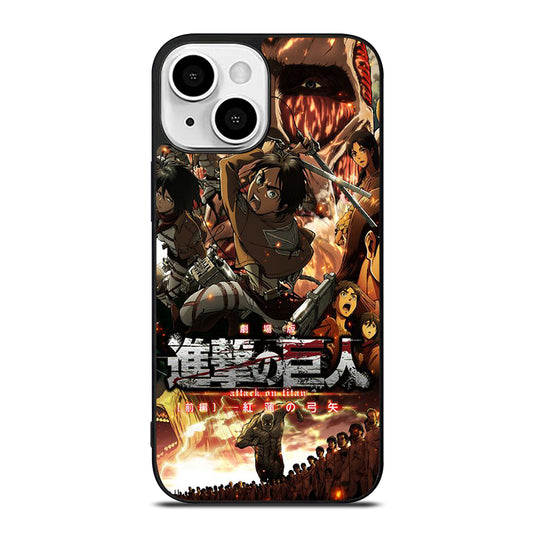 ANIME ATTACK ON TITAN CHARACTER iPhone 13 Mini Case Cover