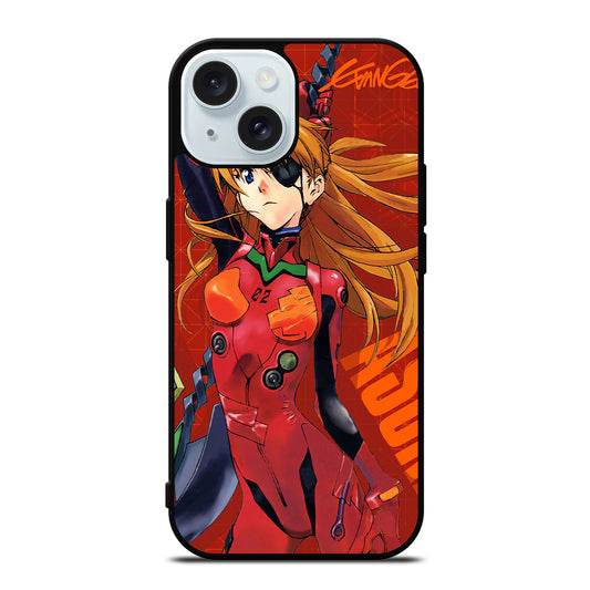 ANIME EVANGELION ASUKA iPhone 15 Case Cover
