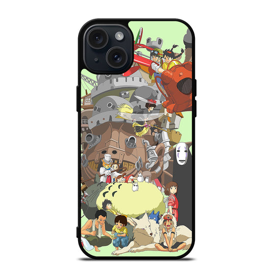 ANIME STUDIO GHIBLI ALL CARACTER iPhone 15 Plus Case Cover