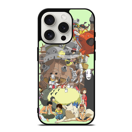 ANIME STUDIO GHIBLI ALL CARACTER iPhone 15 Pro Case Cover