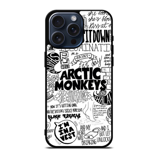 ARCTIC MONKEYS SONGS LYRIC iPhone 15 Pro Max Case Cover