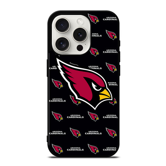 ARIZONA CARDINALS NFL PATTERN LOGO iPhone 15 Pro Case Cover