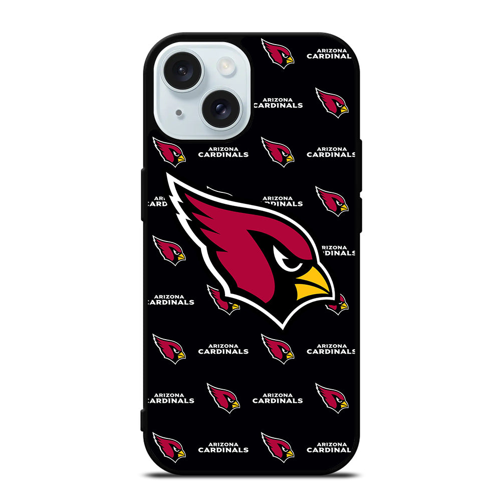ARIZONA CARDINALS NFL PATTERN LOGO iPhone 15 Case Cover