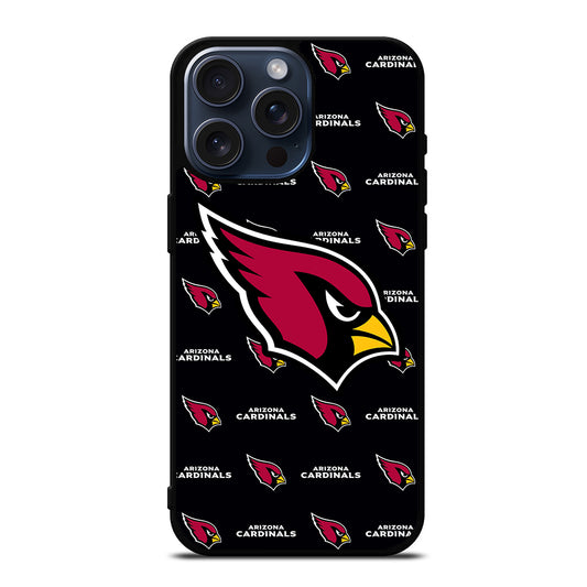 ARIZONA CARDINALS NFL PATTERN LOGO iPhone 15 Pro Max Case Cover