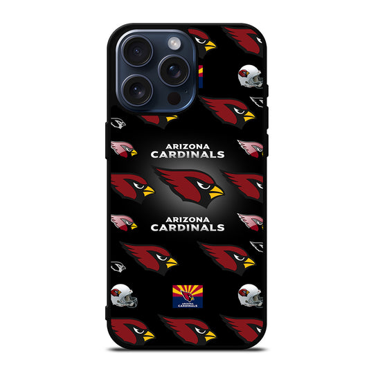 ARIZONA CARDINALS PATTERN LOGO iPhone 15 Pro Max Case Cover