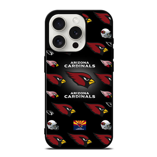 ARIZONA CARDINALS PATTERN LOGO iPhone 15 Pro Case Cover