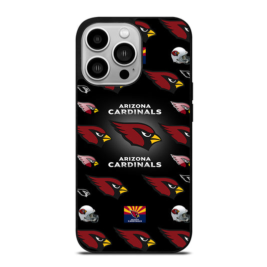 ARIZONA CARDINALS PATTERN LOGO iPhone 14 Pro Case Cover