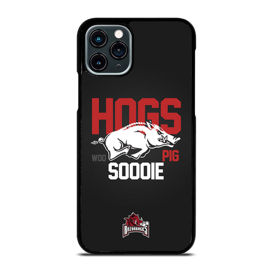 ARKANSAS RAZORBACKS HOGS WOO PIG SOODIE iPhone 11 Pro Case Cover