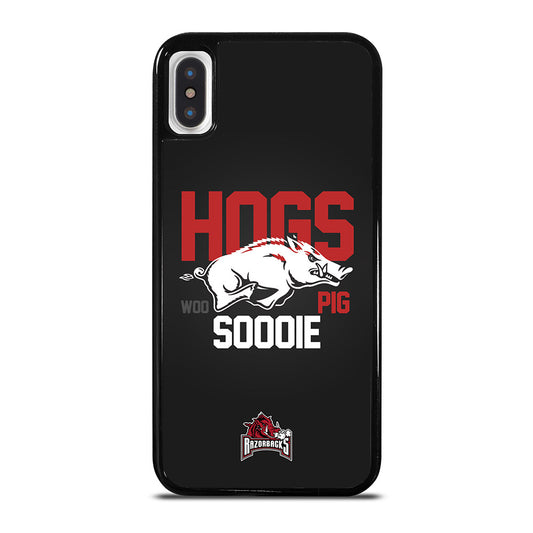 ARKANSAS RAZORBACKS HOGS WOO PIG SOODIE iPhone X / XS Case Cover