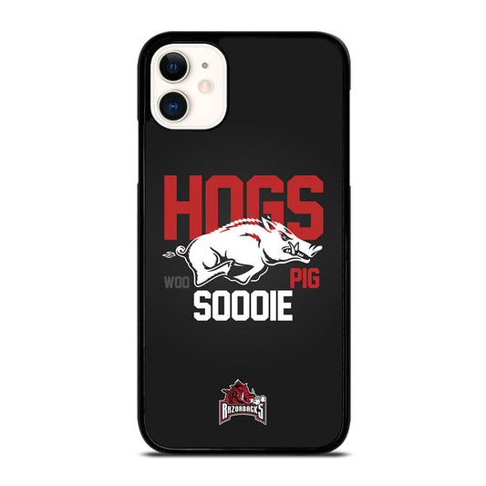 ARKANSAS RAZORBACKS HOGS WOO PIG SOODIE iPhone 11 Case Cover