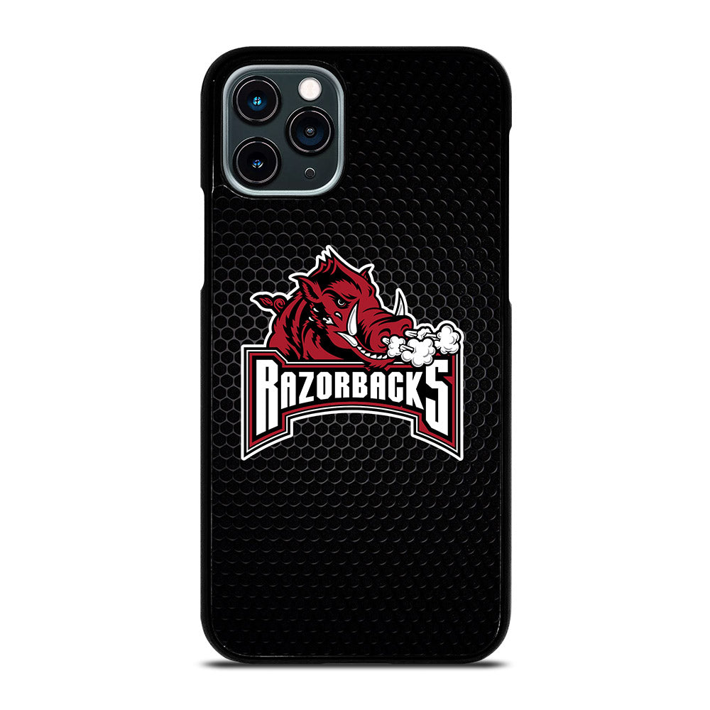 ARKANSAS RAZORBACKS METAL LOGO iPhone 11 Pro Case Cover