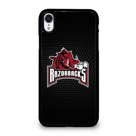ARKANSAS RAZORBACKS METAL LOGO iPhone XR Case Cover