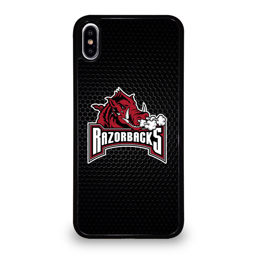 ARKANSAS RAZORBACKS METAL LOGO iPhone XS Max Case Cover