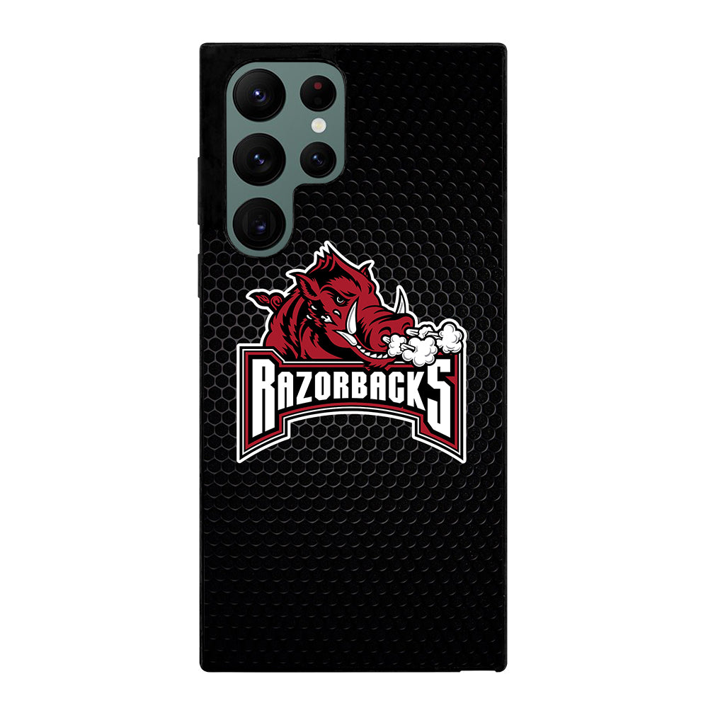 ARKANSAS RAZORBACKS METAL LOGO Samsung Galaxy S22 Ultra Case Cover