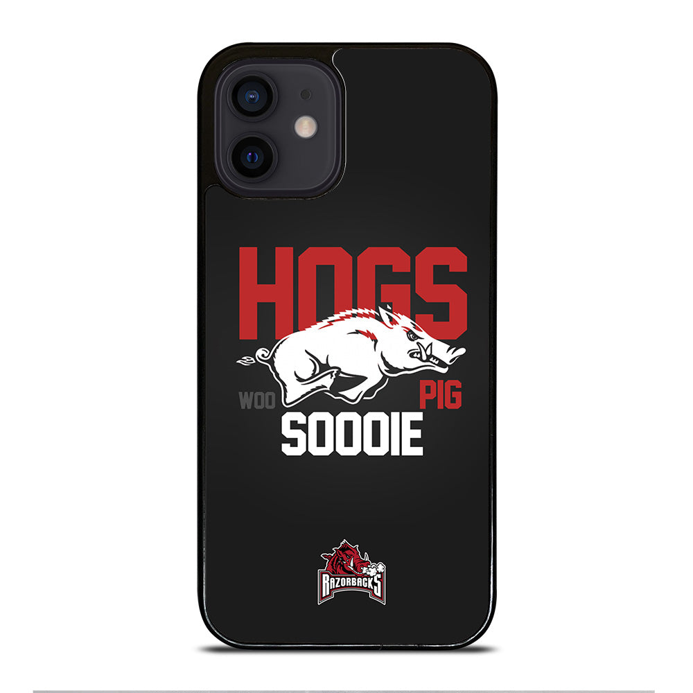 ARKANSAS RAZORBACKS HOGS WOO PIG SOODIE iPhone 12 Mini Case Cover