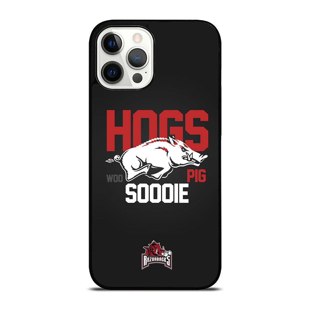 ARKANSAS RAZORBACKS HOGS WOO PIG SOODIE iPhone 12 Pro Max Case Cover