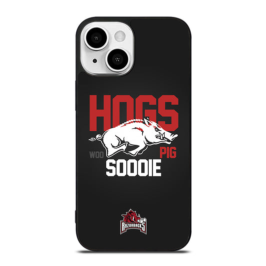 ARKANSAS RAZORBACKS HOGS WOO PIG SOODIE iPhone 13 Mini Case Cover