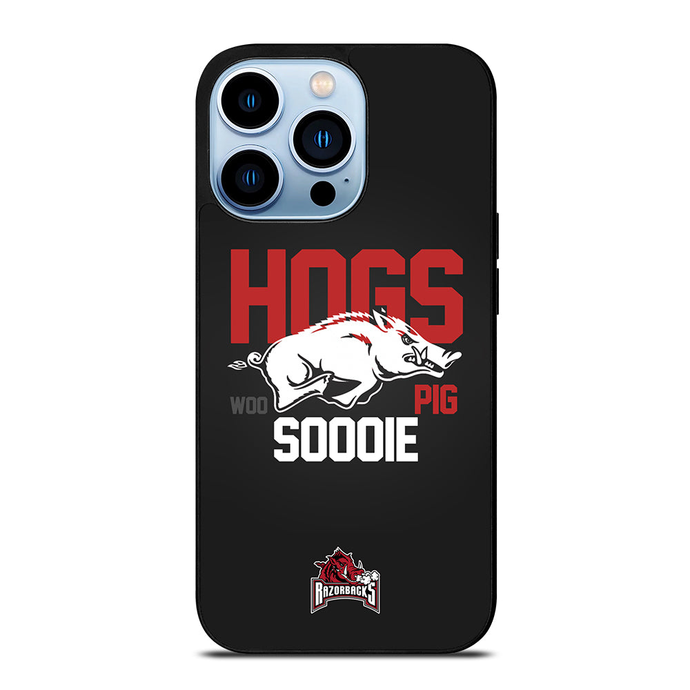 ARKANSAS RAZORBACKS HOGS WOO PIG SOODIE iPhone 13 Pro Max Case Cover