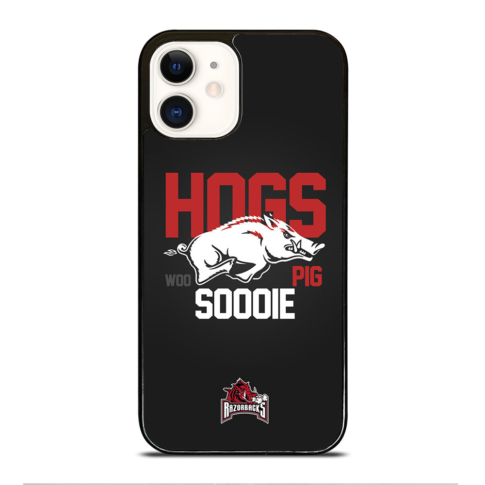 ARKANSAS RAZORBACKS HOGS WOO PIG SOODIE iPhone 12 Case Cover