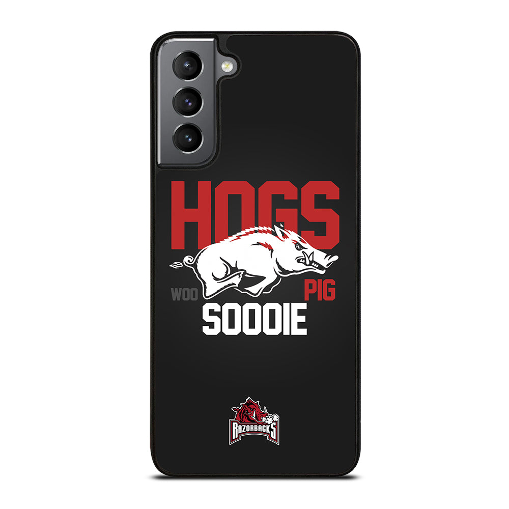ARKANSAS RAZORBACKS HOGS WOO PIG SOODIE Samsung Galaxy S21 Plus Case Cover