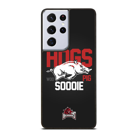 ARKANSAS RAZORBACKS HOGS WOO PIG SOODIE Samsung Galaxy S21 Ultra Case Cover