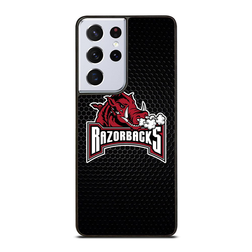 ARKANSAS RAZORBACKS METAL LOGO Samsung Galaxy S21 Ultra Case Cover