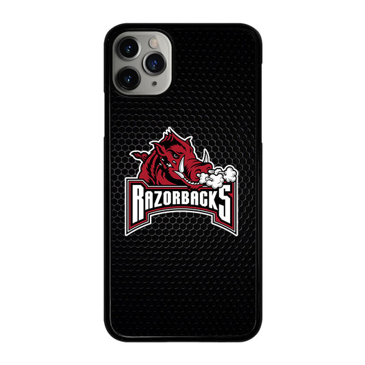 ARKANSAS RAZORBACKS METAL LOGO iPhone 11 Pro Max Case Cover