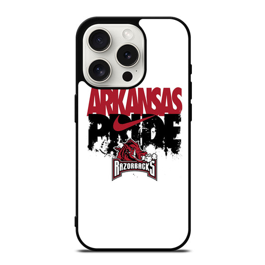 ARKANSAS RAZORBACKS PRIDE LOGO iPhone 15 Pro Case Cover