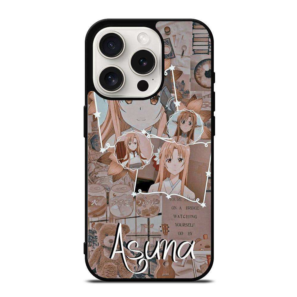 ASUNA YUUKI SWORD ART ONLINE COLLAGE iPhone 15 Pro Case Cover