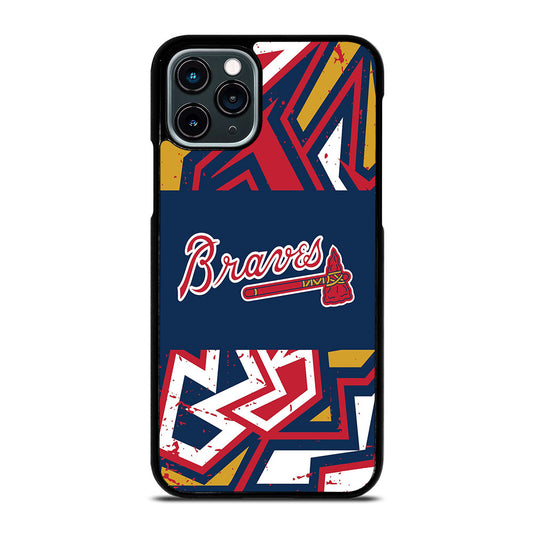 ATLANTA BRAVES ART LOGO 2 iPhone 11 Pro Case Cover