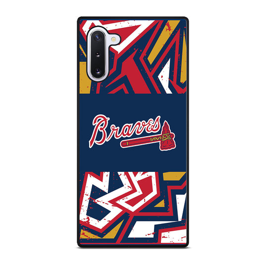 ATLANTA BRAVES ART LOGO 2 Samsung Galaxy Note 10 Case Cover