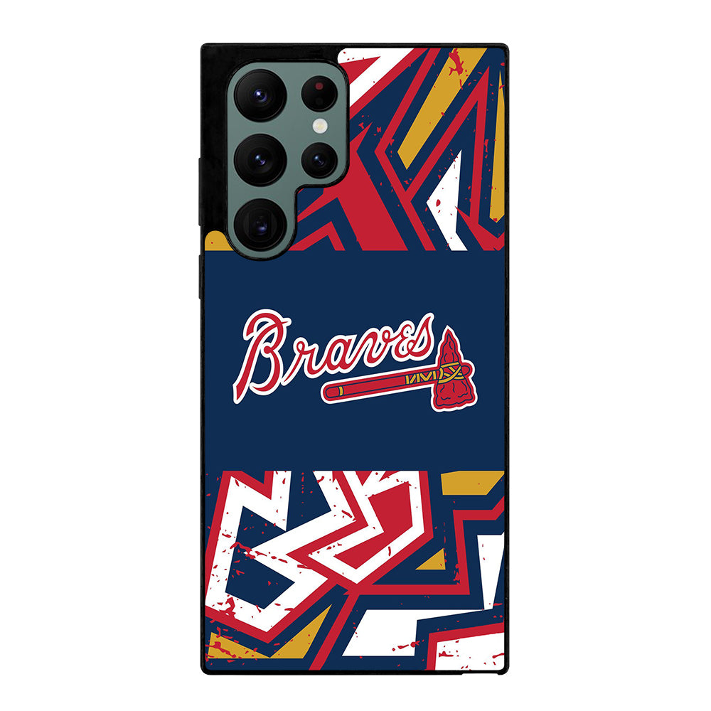 ATLANTA BRAVES ART LOGO 2 Samsung Galaxy S22 Ultra Case Cover