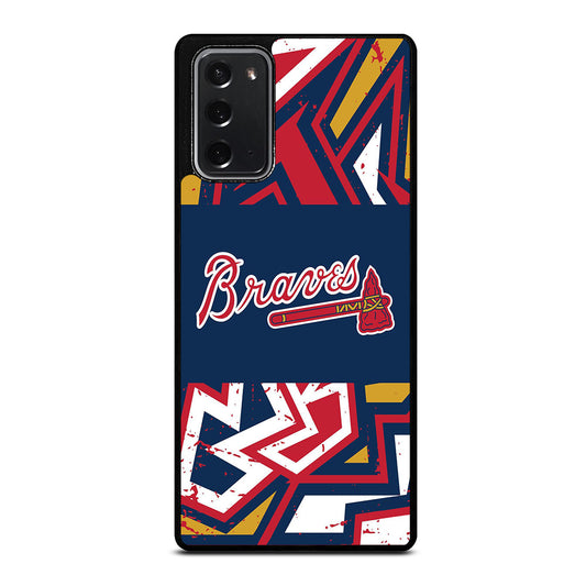 ATLANTA BRAVES ART LOGO 2 Samsung Galaxy Note 20 Case Cover