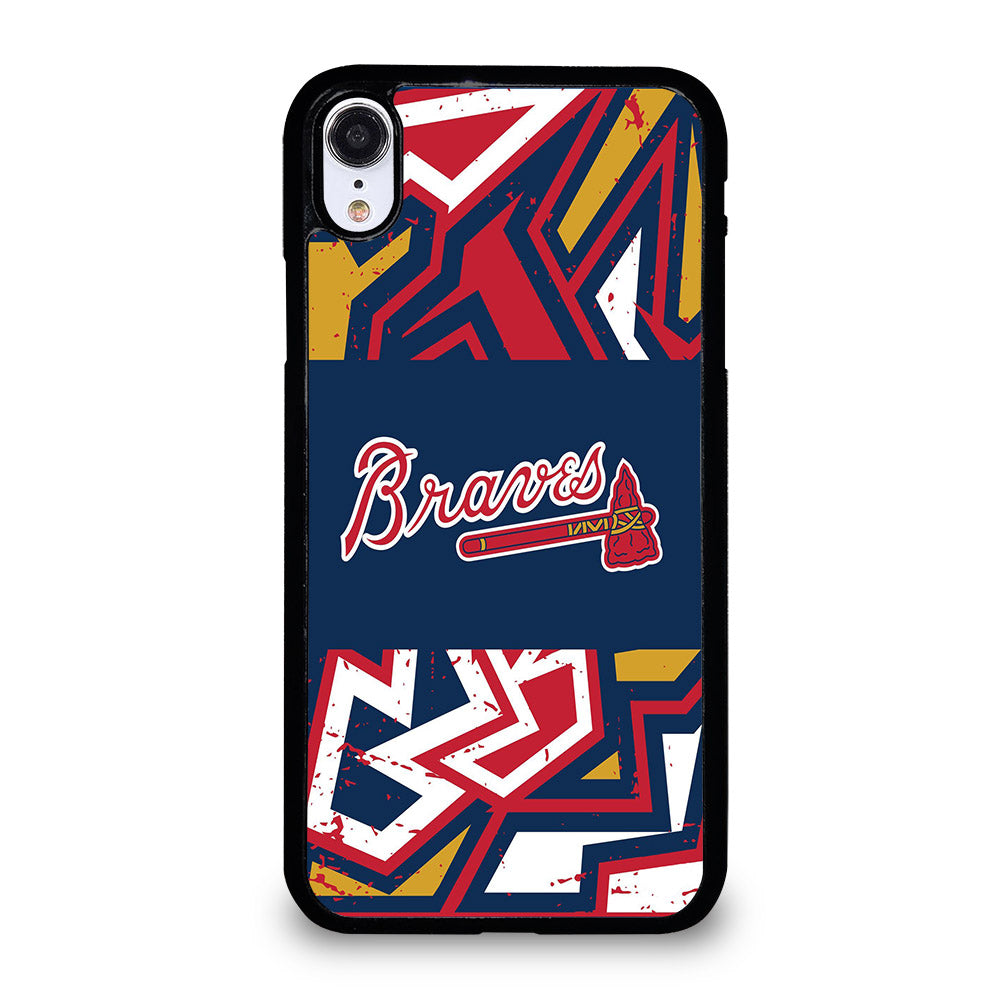 ATLANTA BRAVES ART LOGO 2 iPhone XR Case Cover
