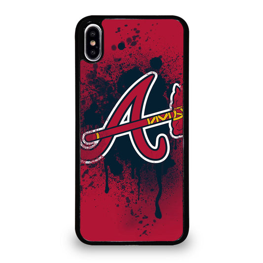 ATLANTA BRAVES ART LOGO iPhone XS Max Case Cover